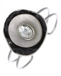 Acrylic Glass Metal Bangle Bracelet