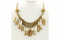 Afrocentric Metallic Shell Necklace