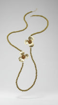 Glass Flower Long Necklace