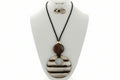 Striped Go-Go Necklace Set