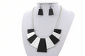 Metal Graduating Necklace & Earring Set