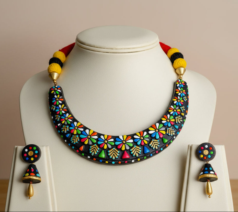 Clay Chocker Jewelry Set