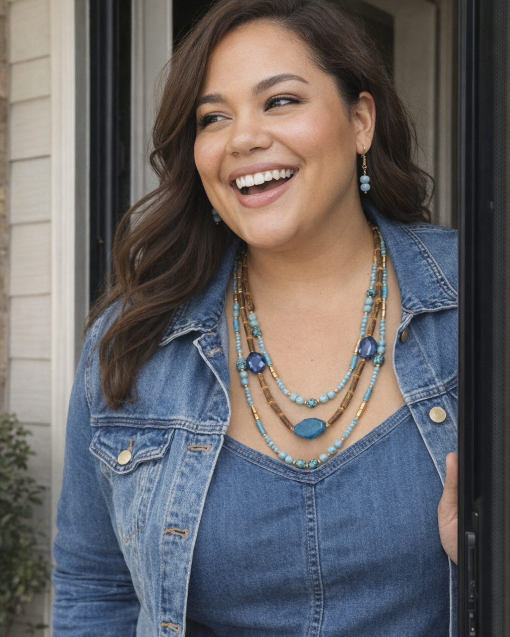 Earth & Sky Multi Strand Necklace Set