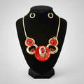 Gold & Red Go-Go Collar