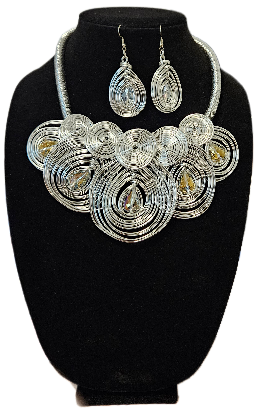 Silver Coil Collar