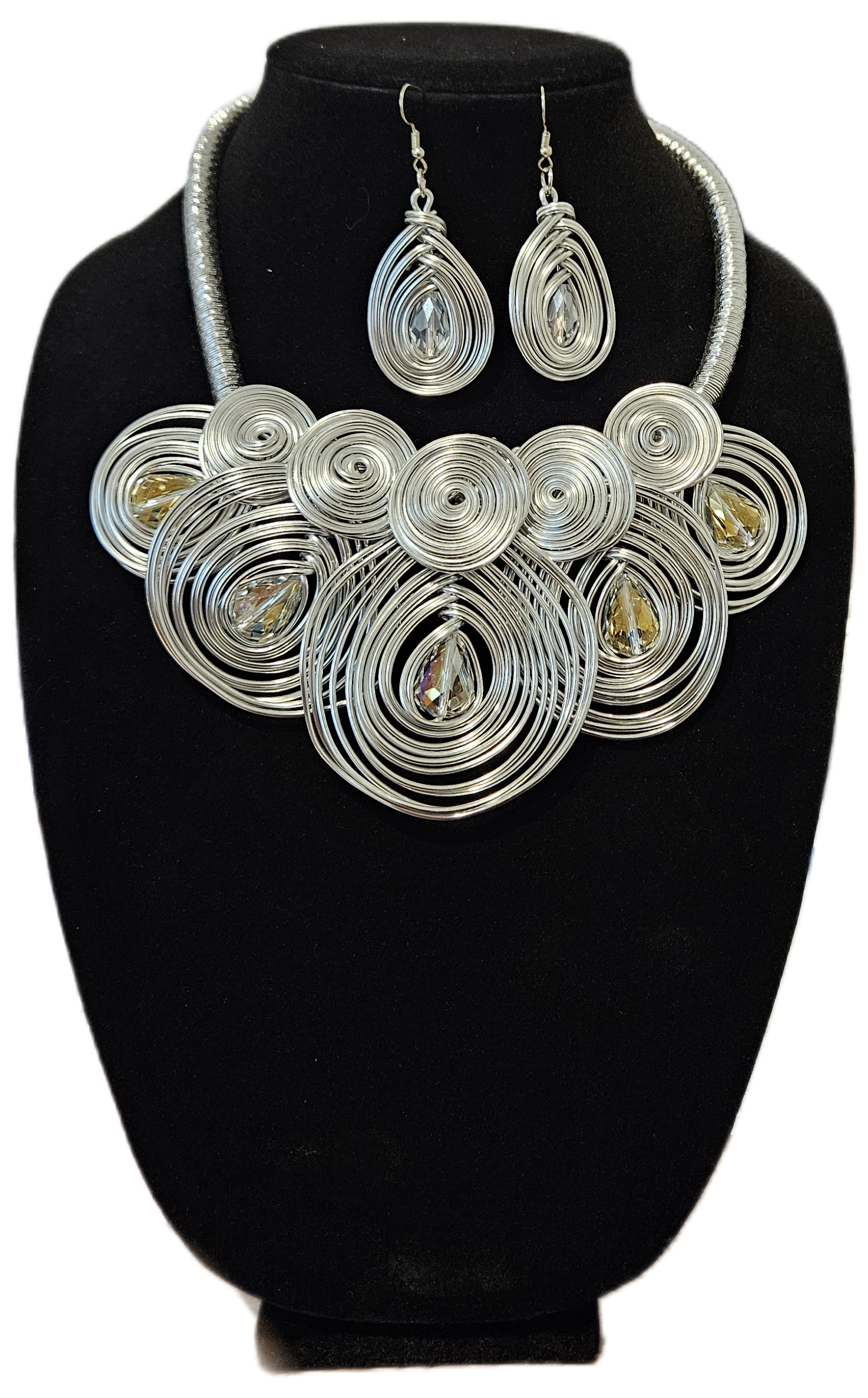 Silver Coil Collar