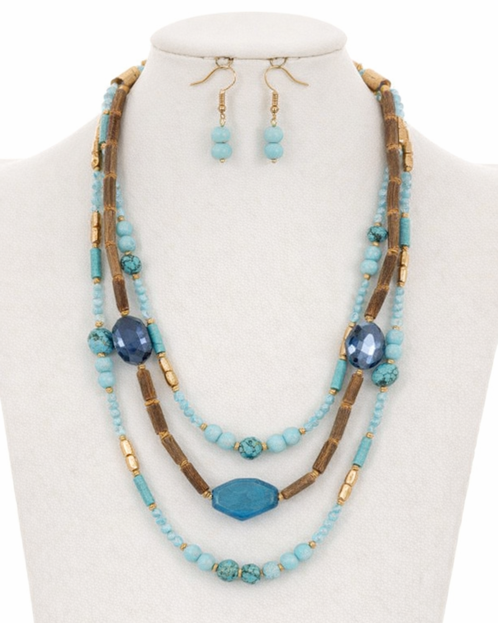 Earth & Sky Multi Strand Necklace Set