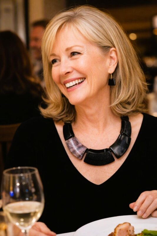 Ebony Statement Collar Necklace Set