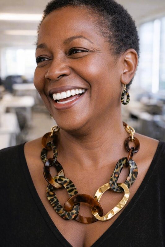 Acetate Link Necklace Set